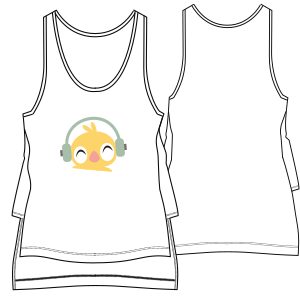 Moldes de confeccion para DAMA Remeras Musculosa  7014